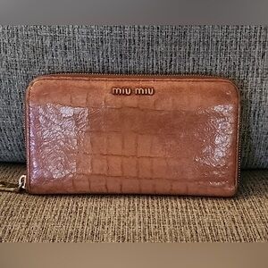 Miu Miu Zip Around Wallet